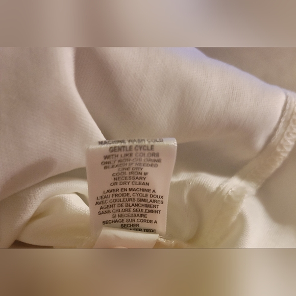 Flint and Moss White and rust striped skirt - Picture 3 of 5